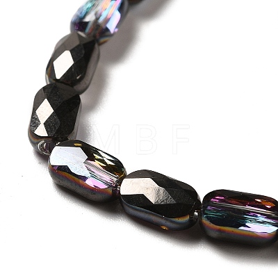 Transparent Electroplate Glass Beads Strands EGLA-F150-HP01-1