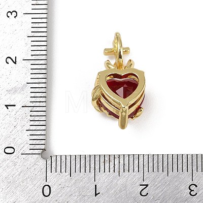 Brass Glass Pendants X-KK-R226-03G-01-1