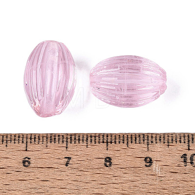 Handmade Ribbed Lampwork Beads LAMP-N042-01A-1