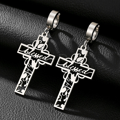 201 Stainless Steel Clip-on Earrings FS-WGD509B-01-1