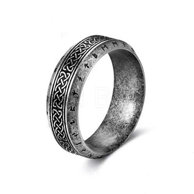 Viking Style Retro 304 Stainless Steel Finger Rings FS-WG40F7A-04-1