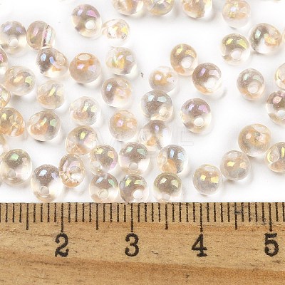 6/0 Inside Colours Glass Seed Beads SEED-A034-03H-1