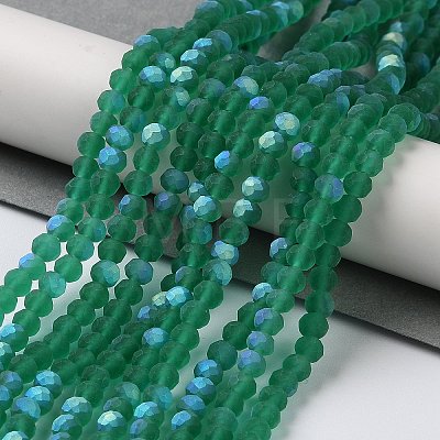 Transparent Glass Beads Strands EGLA-A044-T6mm-MB18-1