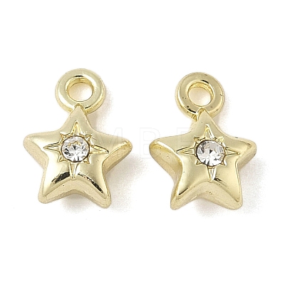 Alloy Rhinestone Pendants FIND-L025-05G-1