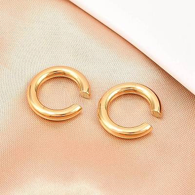 316 Surgical Stainless Cuff Earrings EJEW-C160-04G-1