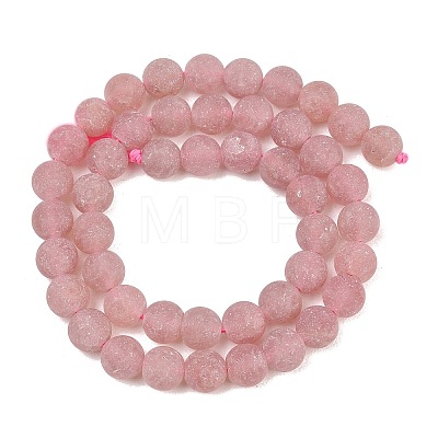 Natural Strawberry Quartz Beads Strands G-P626-8mm-04-1
