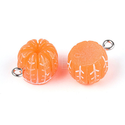 Opaque Resin Pendants RESI-T059-10-1