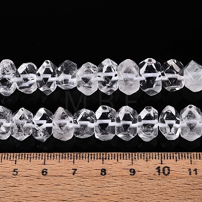 Natural Quartz Crystal Beads Strands G-D091-A25-1