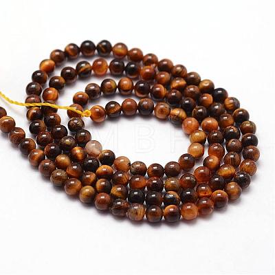 Natural Tiger Eye Beads Strands G-N0205-01B-2mm-1