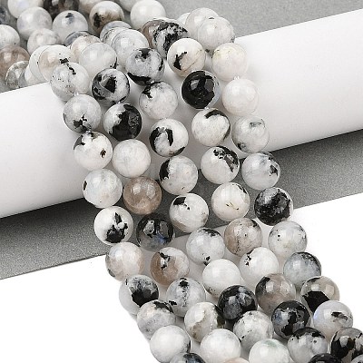 Natural Rainbow Moonstone Beads Strands G-Q1001-A05-03-01-1