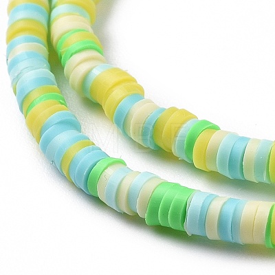 Handmade Polymer Clay Beads Strands CLAY-R089-3mm-011-1