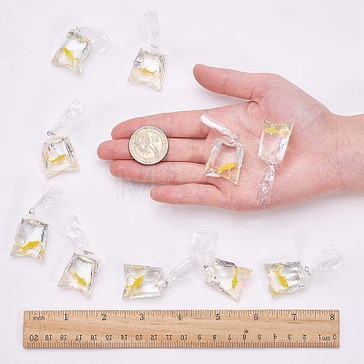 SUNNYCLUE 12Pcs Resin Pendants RESI-SC0001-91A-1