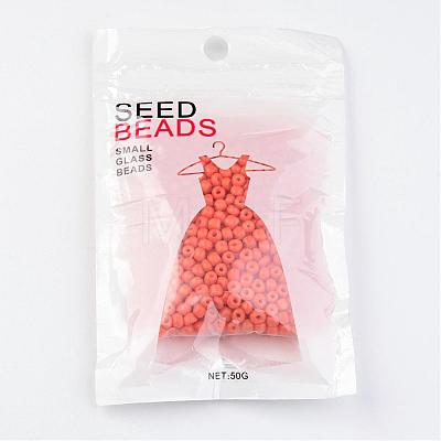 6/0 Baking Paint Glass Seed Beads X-SEED-S003-K4-1