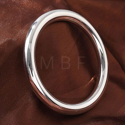 304 Stainless Steel Plain Bangles for Women BJEW-S161-10P-1