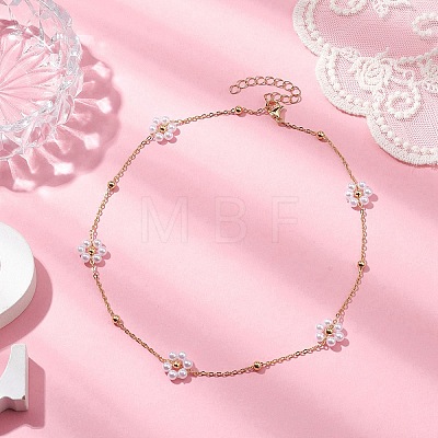 ABS Imitation Pearl Beads Necklaces NJEW-JN04733-1