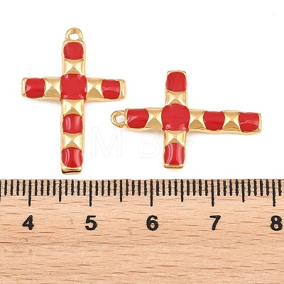 304 Stainless Steel Enamel Pendants STAS-G398-21G-02-1