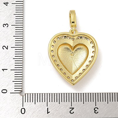 Rack Plating Brass Micro Pave Cubic Zirconia Pendants KK-I718-19D-G-1