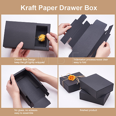 Kraft Paper Drawer Box CON-YW0001-03C-B-1