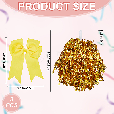 Plastic Cheerleading Pom Poms Cheerleading Hand Flowers AJEW-CN0002-97-1