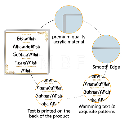 1Pc Acrylic Display Bases for Crystal AJEW-CN0001-36G-1