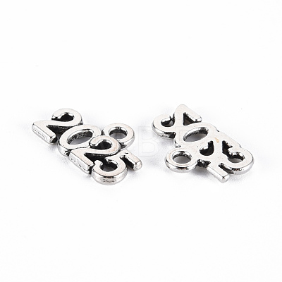 Tibetan Style Alloy Charms TIBE-S323-110AS-RS-1
