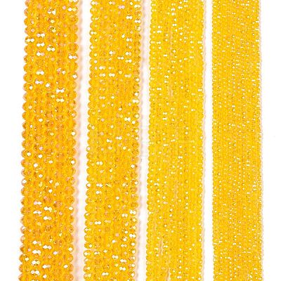 Electroplate Glass Beads Strands EGLA-A044-T6mm-B05-1