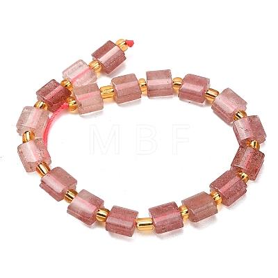 Natural Strawberry Quartz Beads Strands G-F833-Q02-01-1