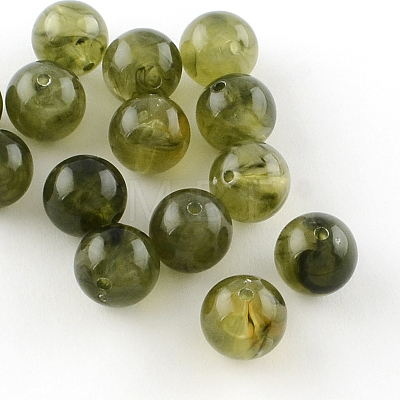 Round Imitation Gemstone Acrylic Beads OACR-R029-16mm-02-1