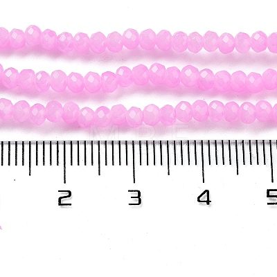 Baking Painted Imitation Jade Glass Bead Strands X-DGLA-A034-J2MM-A44-1