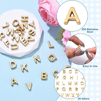 304 Stainless Steel Charms STAS-YW0004-01G-1