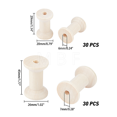  Wooden Empty Spools for Wire WOOD-NB0001-69-LF-1