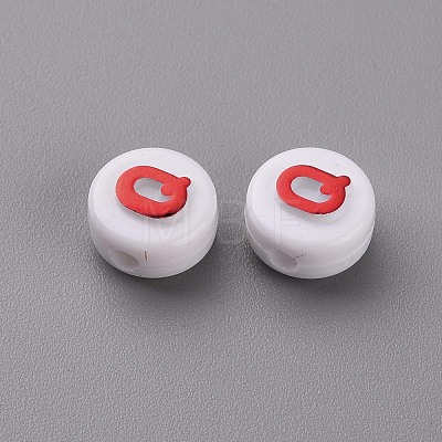 Opaque White Acrylic Beads MACR-N008-45-1