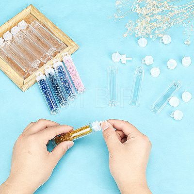 60Pcs Plastic Bead Tubes CON-BC0008-21-1