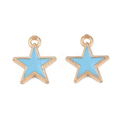 Alloy with Enamel Charms AL-CBA9C31-06G-A-1