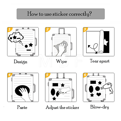 Paper Self-Adhesive Stickers DIY-A037-01-1
