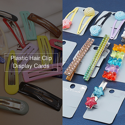 Plastic Hair Clip Display Cards DIY-WH0199-92-1