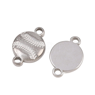 304 Stainless Steel Sports Ball Links Connector Charms STAS-Z203-10P-02-1