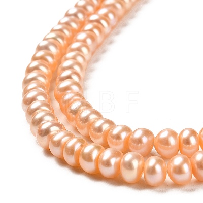 Natural Cultured Freshwater Pearl Beads Strands PEAR-J007-25-1