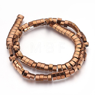 Electroplate Non-magnetic Synthetic Hematite Bead Strands G-I208-16-1
