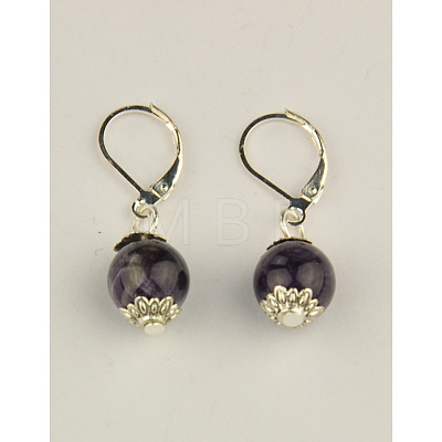 Fashion Gemstone Earrings EJEW-JE00593-1