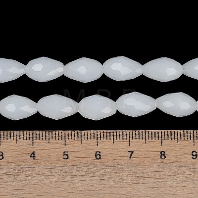 Electroplate Imitation Jade Glass Beads Strands EGLA-N013-J6mm-D03-1