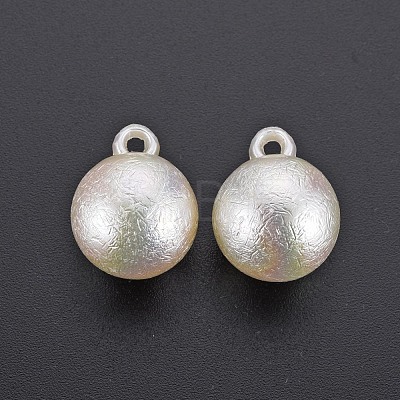Electroplated ABS Plastic Imitation Pearl Pendants KY-T023-004-1