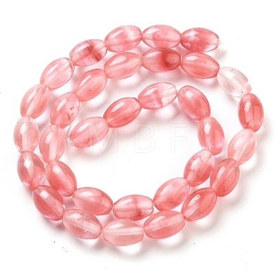 Cherry Quartz Glass Beads Strands G-B106-B02-01-1