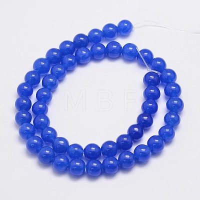 Natural & Dyed Malaysia Jade Bead Strands X-G-A146-8mm-A21-1