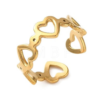 304 Stainless Steel Cuff Open Rings SA-CBA3A85-06G-1