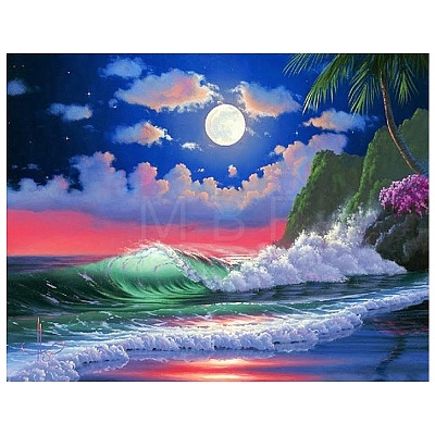 Sea with Moon DIY Diamond Painting Kits PW-WG55160-01-1