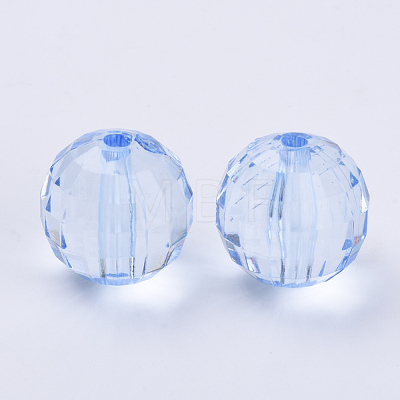 Transparent Acrylic Beads X-TACR-Q254-8mm-V41-1