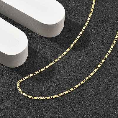 Brass Link Chain Necklaces for Women NJEW-D302-174G-1