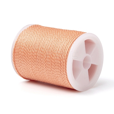 Round Waxed Polyester Cord YC-G006-01-1.0mm-26-1