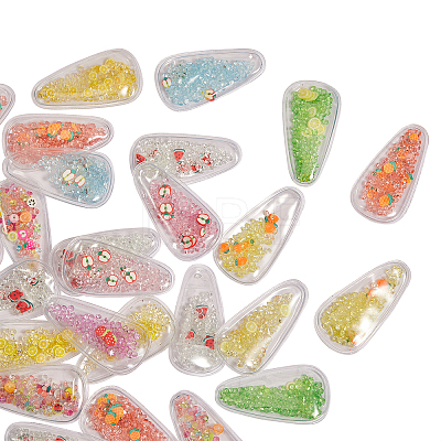 45Pcs 9 Colors Plastic with Resin and Polymer Clay Accessories RESI-CJ0001-175-1